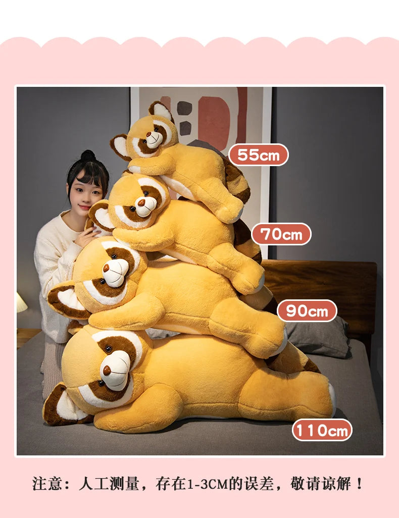 Plush Raccoon Doll Toy Appease Toys Adorable Bedroom Decor Red Panda Plush Toy Christmas Gift
