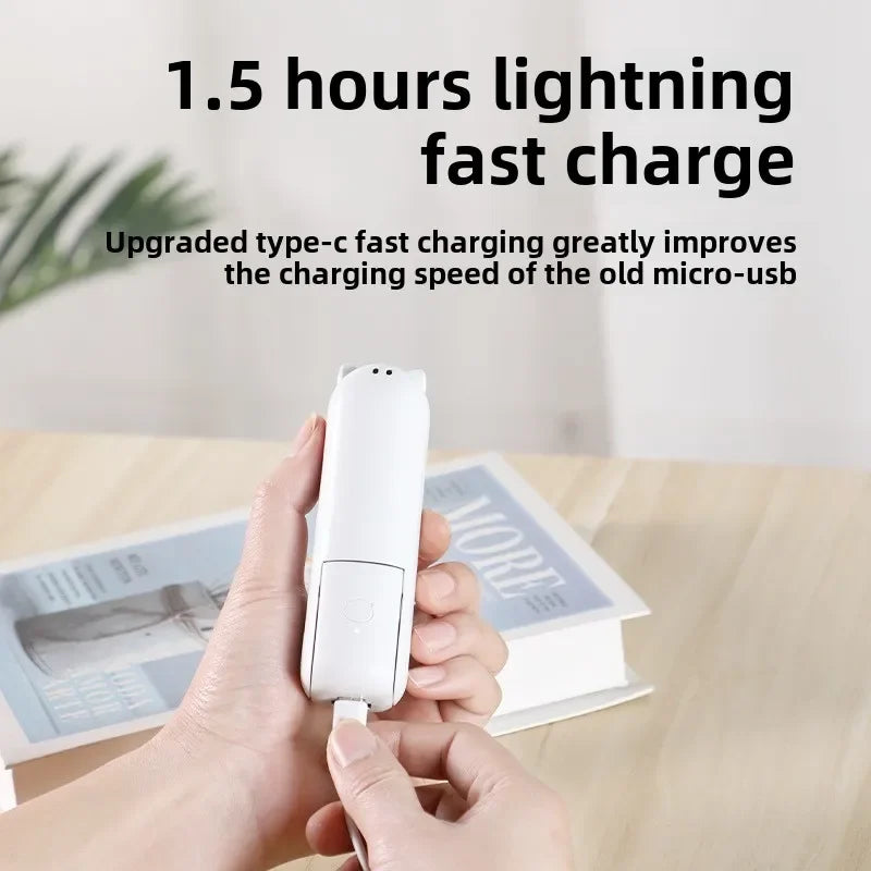 New Portable Handheld Fan Mini Handheld Fan with USB Rechargeable and Adjustable Speed Suitable for Indoor and Outdoor Use