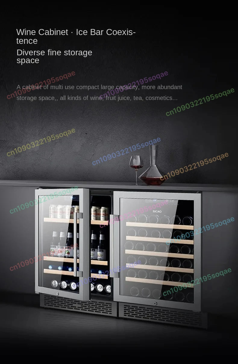 Embedded Wine Cabinet Household Small Refrigerator Constant Temperature Refrigerated Cabinet Drinks Ice Bar