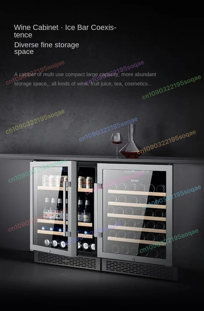 Embedded Wine Cabinet Household Small Refrigerator Constant Temperature Refrigerated Cabinet Drinks Ice Bar