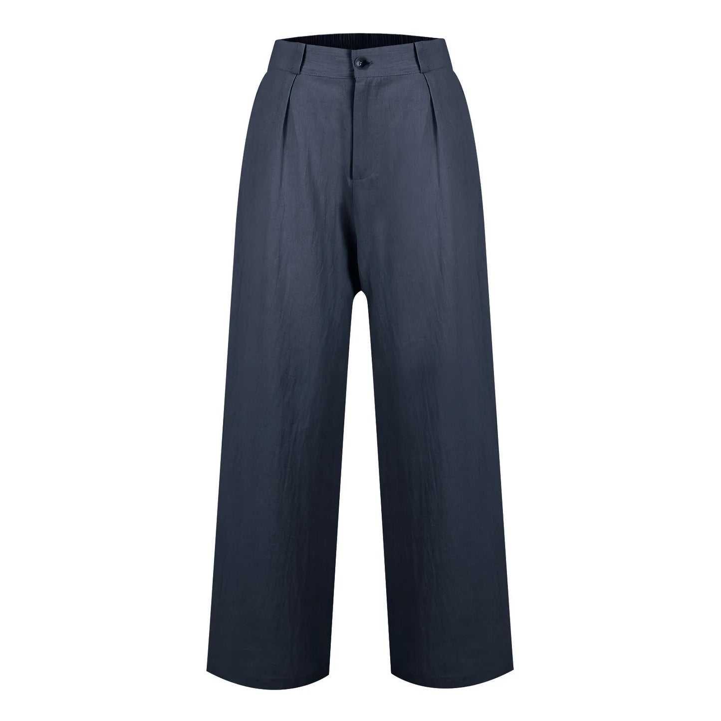 Womens Casual Wide Leg Pants High Waisted Button Down Straight Long Trousers Palazzo Pants Elegant Woman Flared Pants Youthful