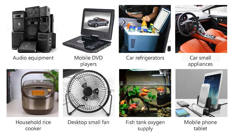 12V Power Bank 24V 18650  Rechargeable Lithium Battery 5V 24V Power Bank Auxiliary 44800Mah Power Bank 12V Mobile Power Supply