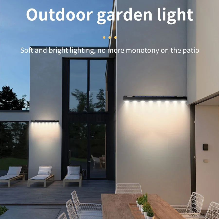 4/6/8LED Solar Wall Lights Outdoor Waterproof Solar Light Garden Landscape Light Ambient Decoration Balcony Staircase Lighting