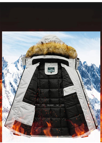 TRAF Winter New Cotton-Padded Men's Thick Fashion Handsome Hooded Cotton-Padded Jacket Pure Cotton Warm Cotton-Padded Jacket