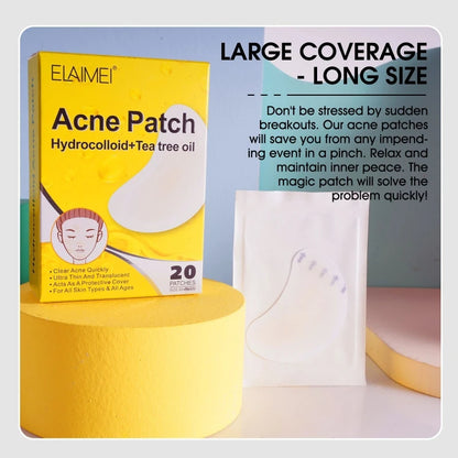 20 Patches Acne Patch Pimple Patches Blemish Protective Cover Absorbing Spot Hydrocolloid Dressing Zit Drop Shipping