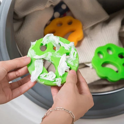 2025 Pet Hair Remover Washing Machine Hair Remover Reusable Cat Dog Fur Lint Hair Remover Clothes Dryer Cleaning Laundry Tools