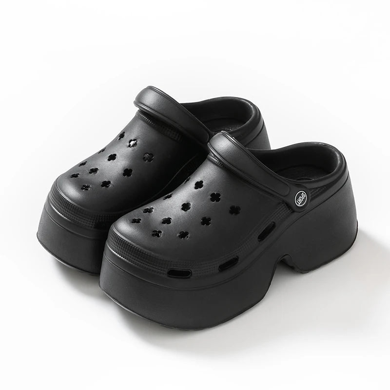 Chunky Platform Clogs Shoes for Women Thick Bottom Non Slip Beach Sandals Woman Summer Fashion Wedges EVA Sandals Slippers