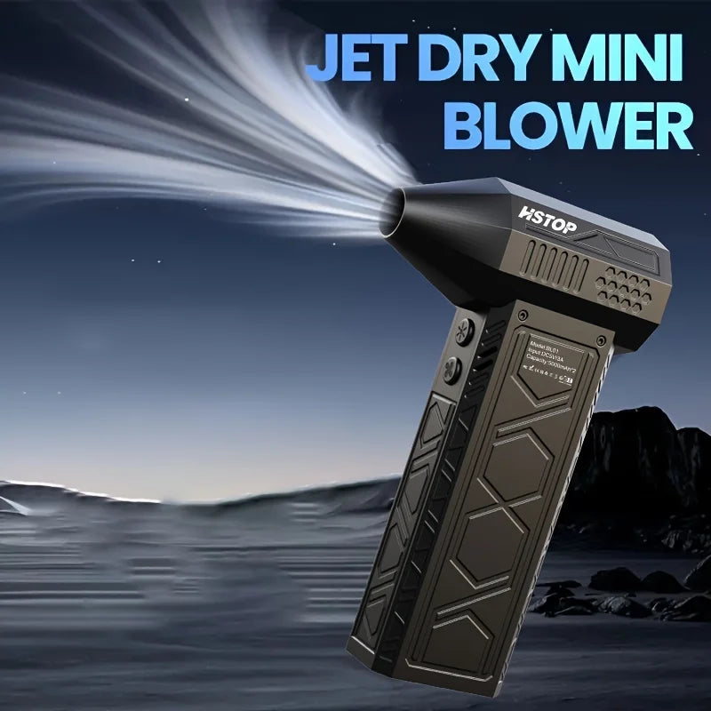 Ultra-Powerful High-Speed Air Blower  Mini Turbo Jet Fan for Quick Dust  Handy  Perfect for Home  Electronics Cleaning