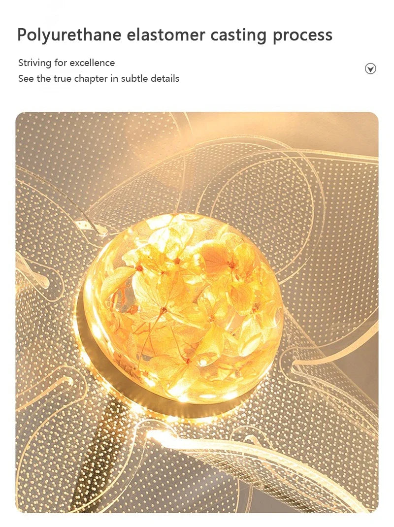 LED Wall Lamp Modern Luxury Flower Shaped Decorative Light Bedroom Bedside Study Dining Room Living Room Background Wall Lamp