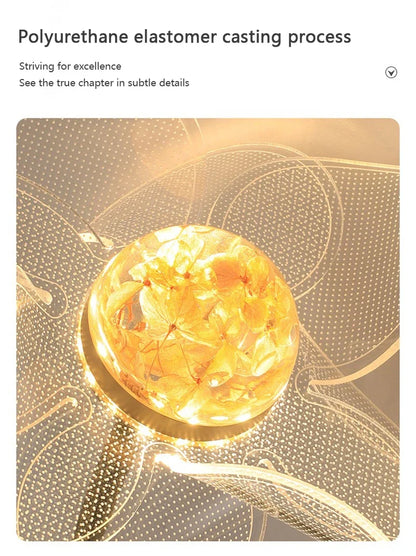 LED Wall Lamp Modern Luxury Flower Shaped Decorative Light Bedroom Bedside Study Dining Room Living Room Background Wall Lamp