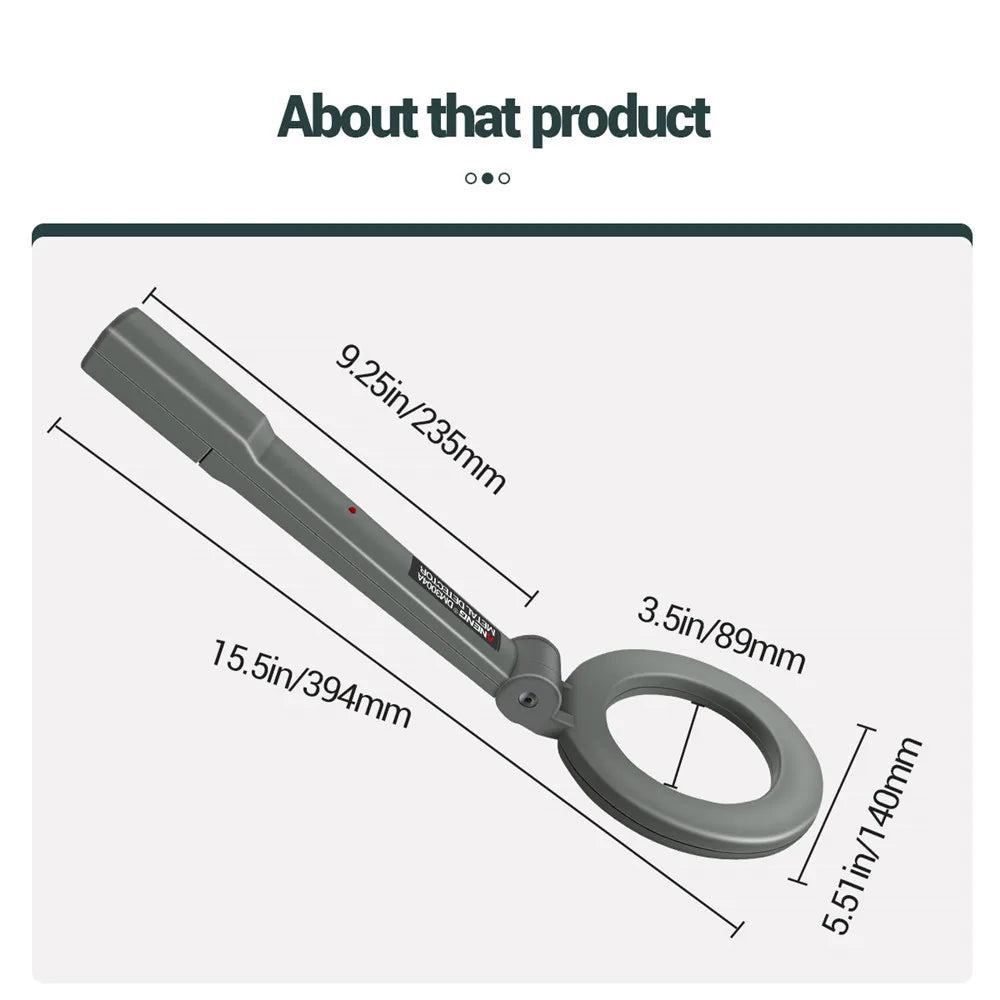 Metal Detector DM3004A Waterproof Handheld Alarm High Sensitivity Metal Scanner Security Checker Pinpointer Metal Detect Tool