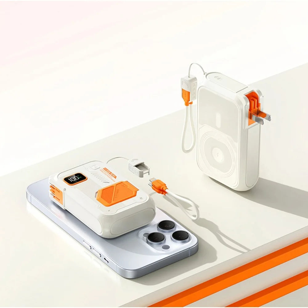 3 in 1 Energy Storage Charger Portable Wireless Power Bank 22.5w with Stand 20,000mah Waterproof & Sturdy Design