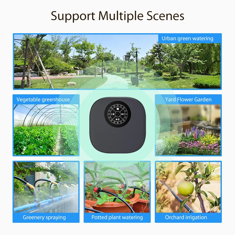 WiFi Sprinkler Controller Automatic Rrrigation Programmer System Garden Houses Farm Watering Timer Remote Control Electric Valve