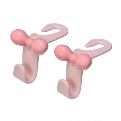Exquisite Bowknot Car Seat Back Hook Multi-functional Sundries Back Storage Hook Durable Seat Back Hanger