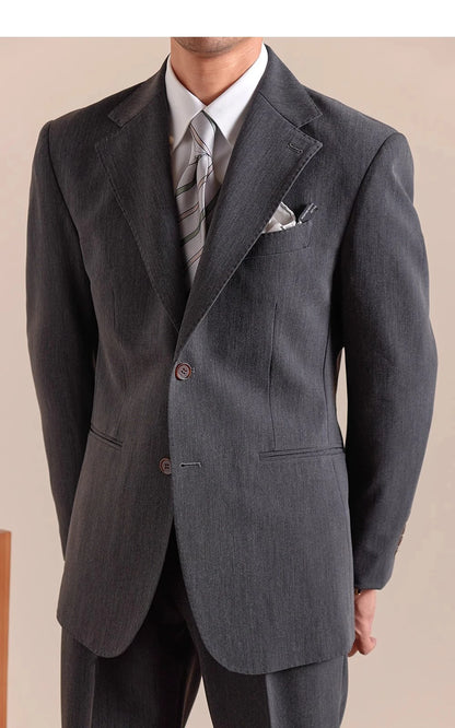 Designer Suit Two Piece Wedding Party Suit Groom Banquet Men Suit Italian Vintage Single Breasted Slim Fit Costume Homme Mariage