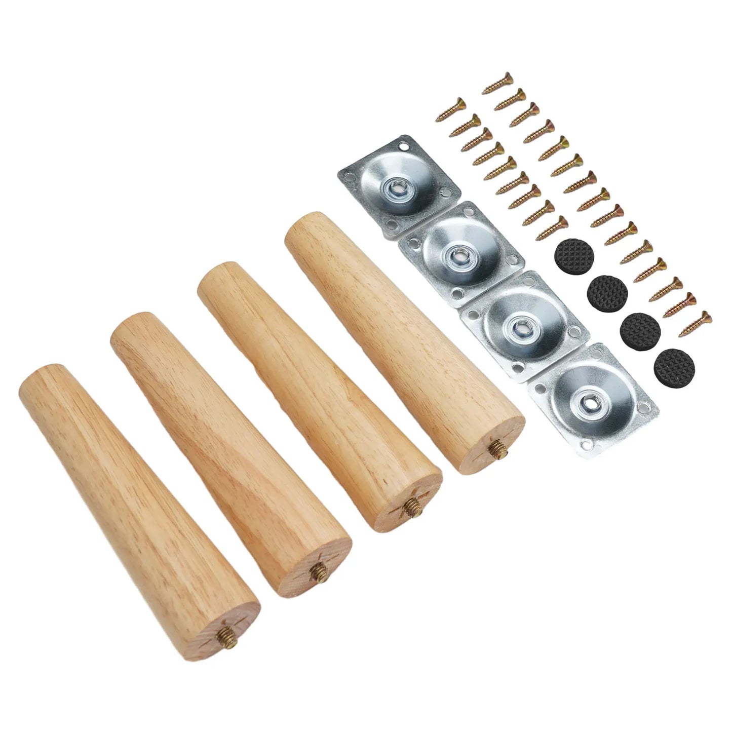 4PCS Sofa Leg Furniture Leg Screw Solid Wood Leg Wooden Table Cabinet Leg Furniture Parts Home Floor Protector