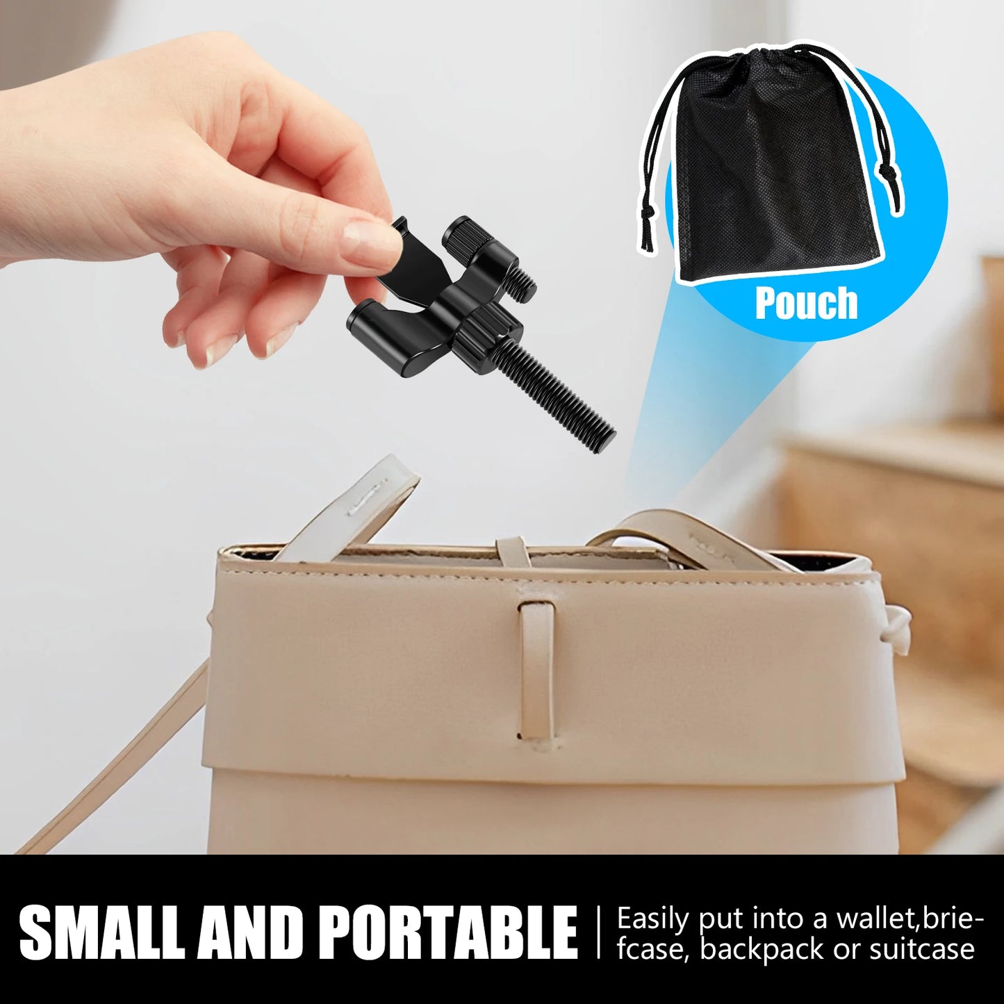 Portable Door Lock Home Security Door Locker Privacy Perfect for Traveling Hotel Home Apartment College and Travel Lockdown Lock