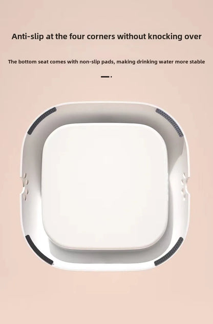 Pet bowl Dog water bowl Non-wet mouth floating bowl anti-spill cat water dispenser anti-splash dog bowl