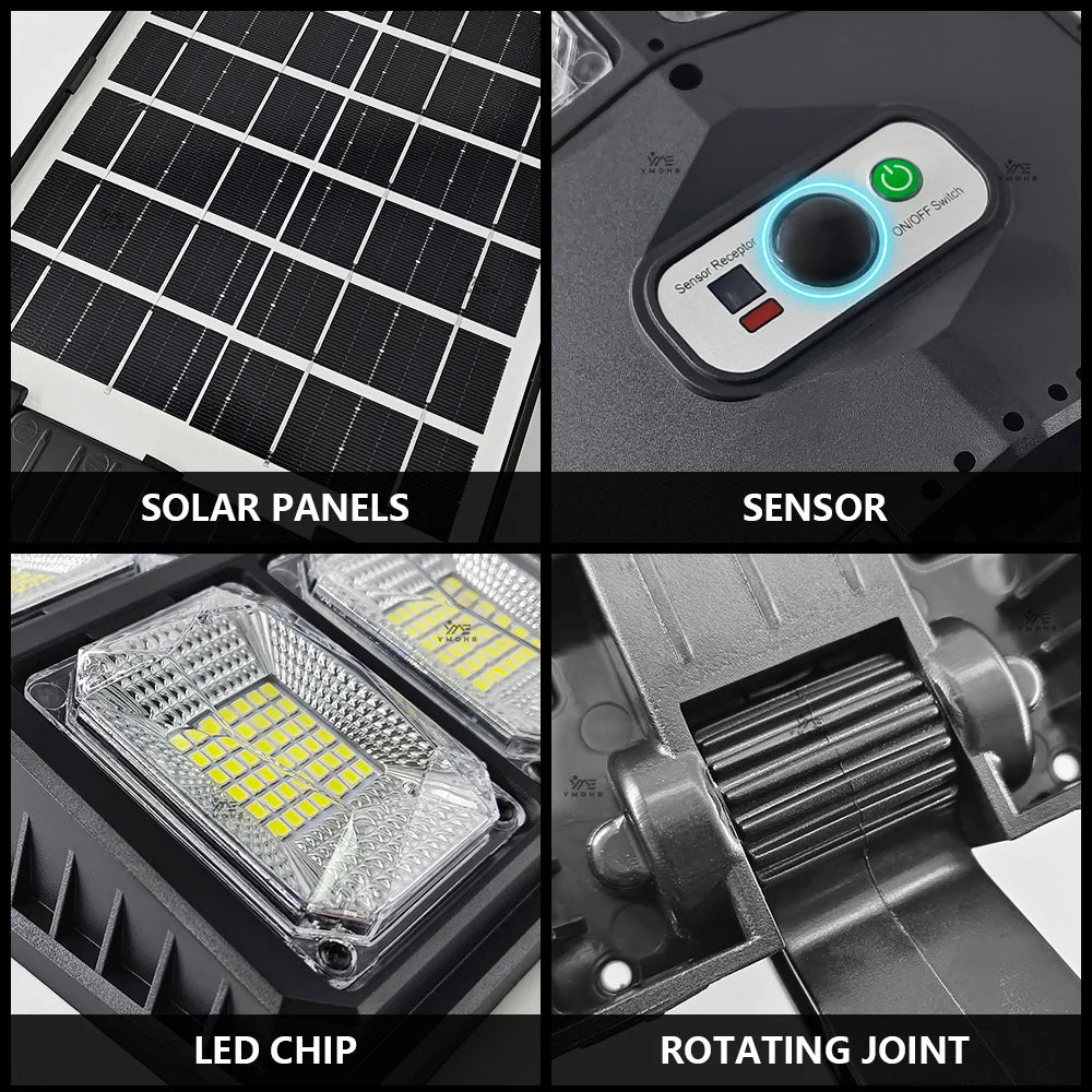 Smart Motion Sensor Wall Lights Outdoor Solar Lamp Garage Lamp Balcony Courtyard Decoration Porch Light Roadside Security Lights