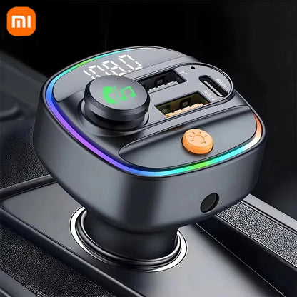Xiaomi FM Transmitter Bluetooth 5.3 Hands Free Car AUX Radio Modulator MP3 Player with Fast Charging Adapter Auto Accessories