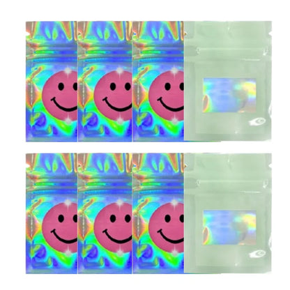 5X7CM Small Flat Plastic Packaging Bags Food Seal Storage Pouch Wateproof Smellproof Zip Lock Bag Resealable Mylar Pouches