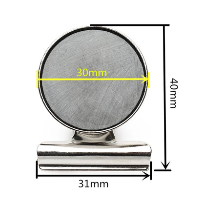 Fridge Refrigerator Magnets, Strong Magnetic Clips for Whiteboard, Office, Locker, Photo Displays, Heavy Duty Magnetic Clips