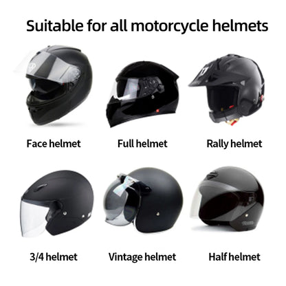 Motorcycle Helmet Bluetooth 5.3 Headset Stereo Headset Motorcycle Universal Helmet Headset Wireless Hands-Free Calling Brand New