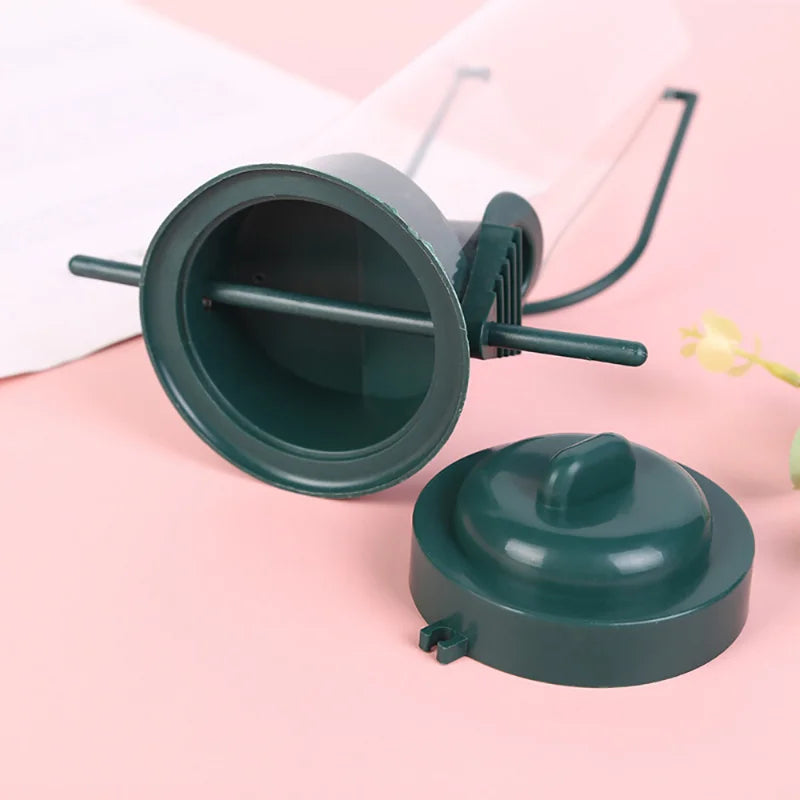 Pet Bird Feeder Pet Food Dispenser Outdoor Hanging Multiple Holes Bird Feeder Flying Animal Automatic Food Feeding Tool