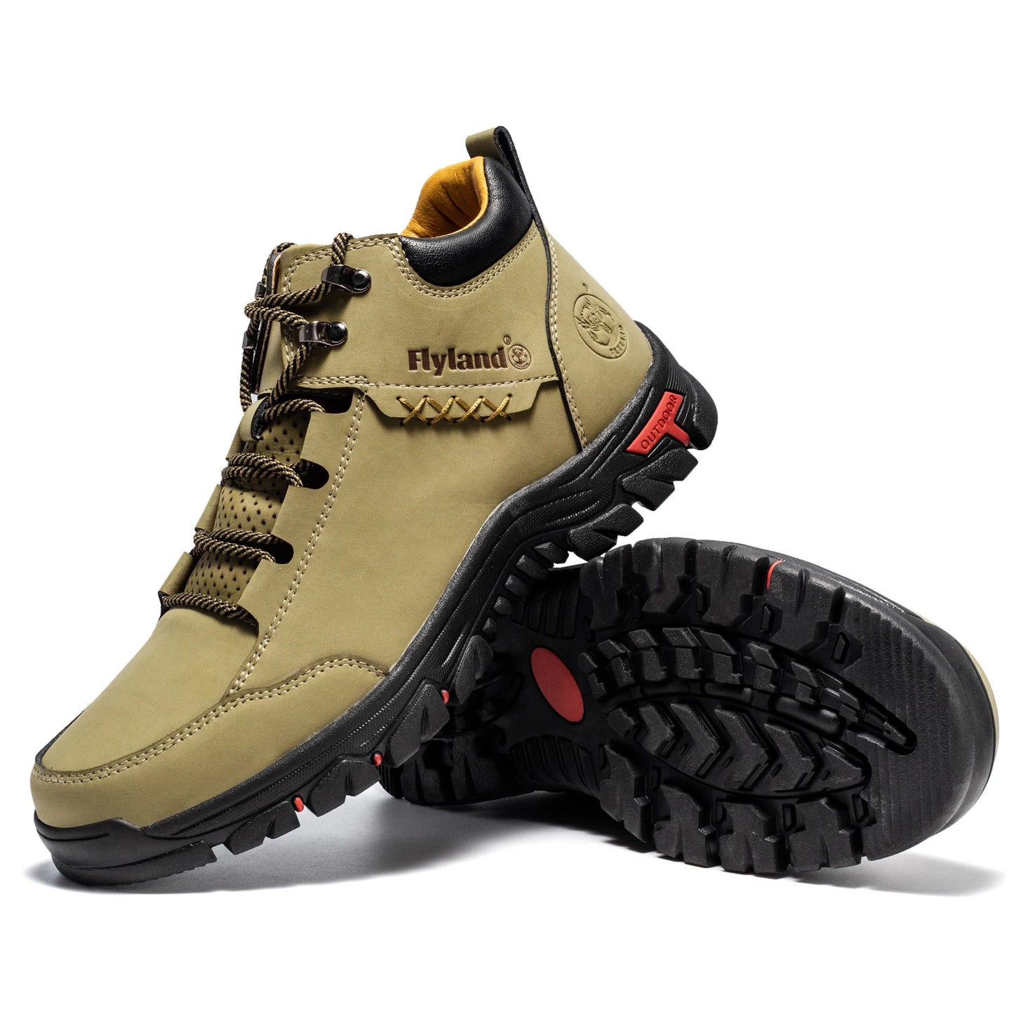 FLYLAND Fashionable  Ankle Boots Men Casual Sneakers Work Office Shoes