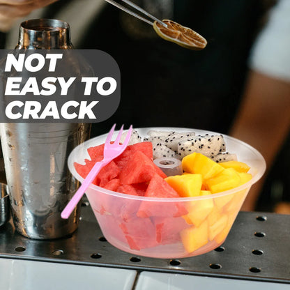 10pcs Convenient Drink Cup Bowls Snacks and Drink Cup Bowl Portable Drink Cup TopBowls Convenient Outdoor Food Bowls