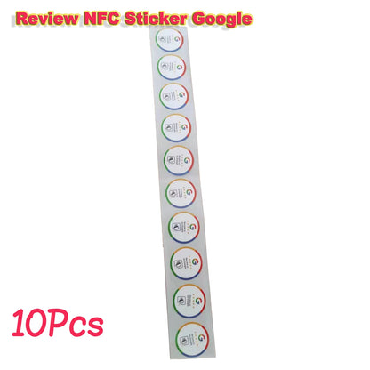 10/50/100Pcs Boost Review NFC Sticker Google Google Review NFC Sticker Increase Your Reviews Google Tap To Review Cards NFC Tag