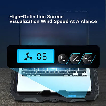 Laptop Cooling Pad,Laptop Cooler with 4 Quiet Fans for 12"-17" Computer,Gaming Laptop Fan, Height Adjustable Laptop Cooling