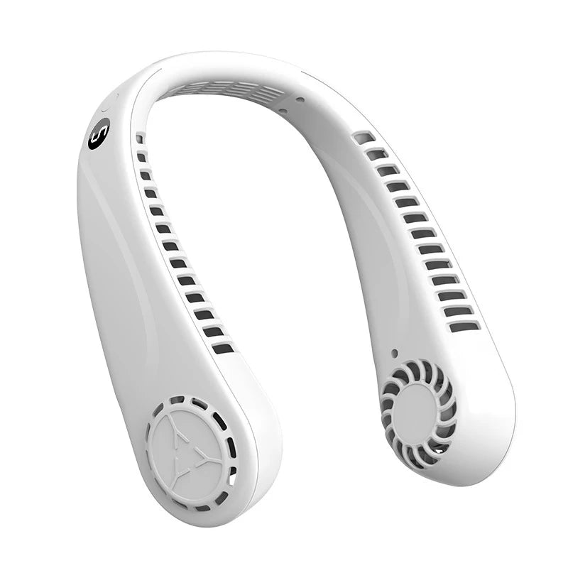 Newest Rechargeable Personal  Hanging Neck Fan USB Mini Portable&Wearable Neck Fan Bladeless Outdoor Sport Fan