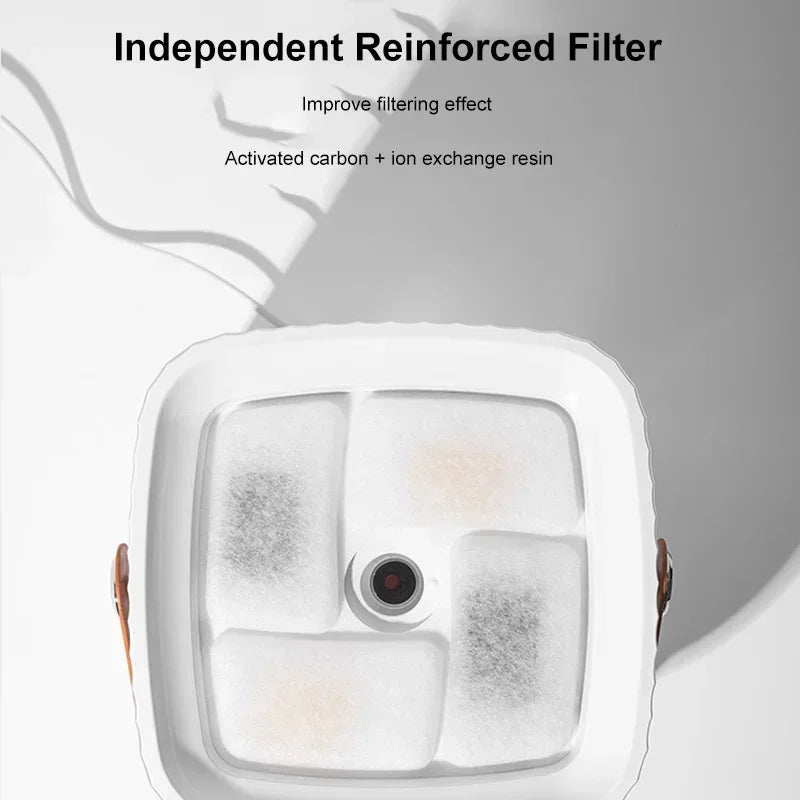 Pet Cat Water Fountain Automatic Dispenser for Pets Cat and Dog Drinking Basin Live Water Circulating Pet Water Feeder Portable