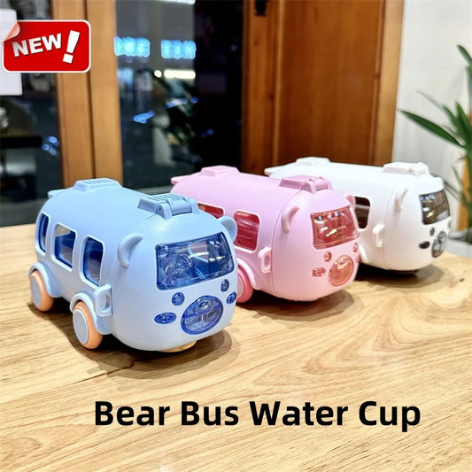 Water Bottle with Straw for Kids, Cartoon Leakproof Water Bottles, Outdoor Portable Drink Bottle, Lovely Cup Bottle for Children