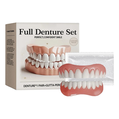 New False Teeth Silicone Upper & Lower Veneers Perfect Laugh Veneers Dentures Paste Fake Teeth Braces Comfortable Teeth
