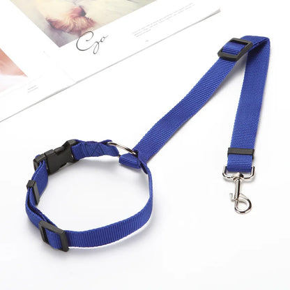 Secure Your Pet in the Car with This Adjustable Harness & Seat Belt Lead Leash!