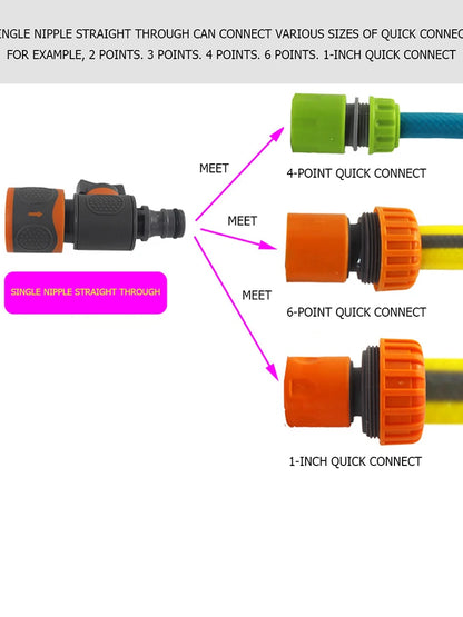 Plastic Valve Quick Connector Agriculture Hose Adapter Water Pipe Fittings
