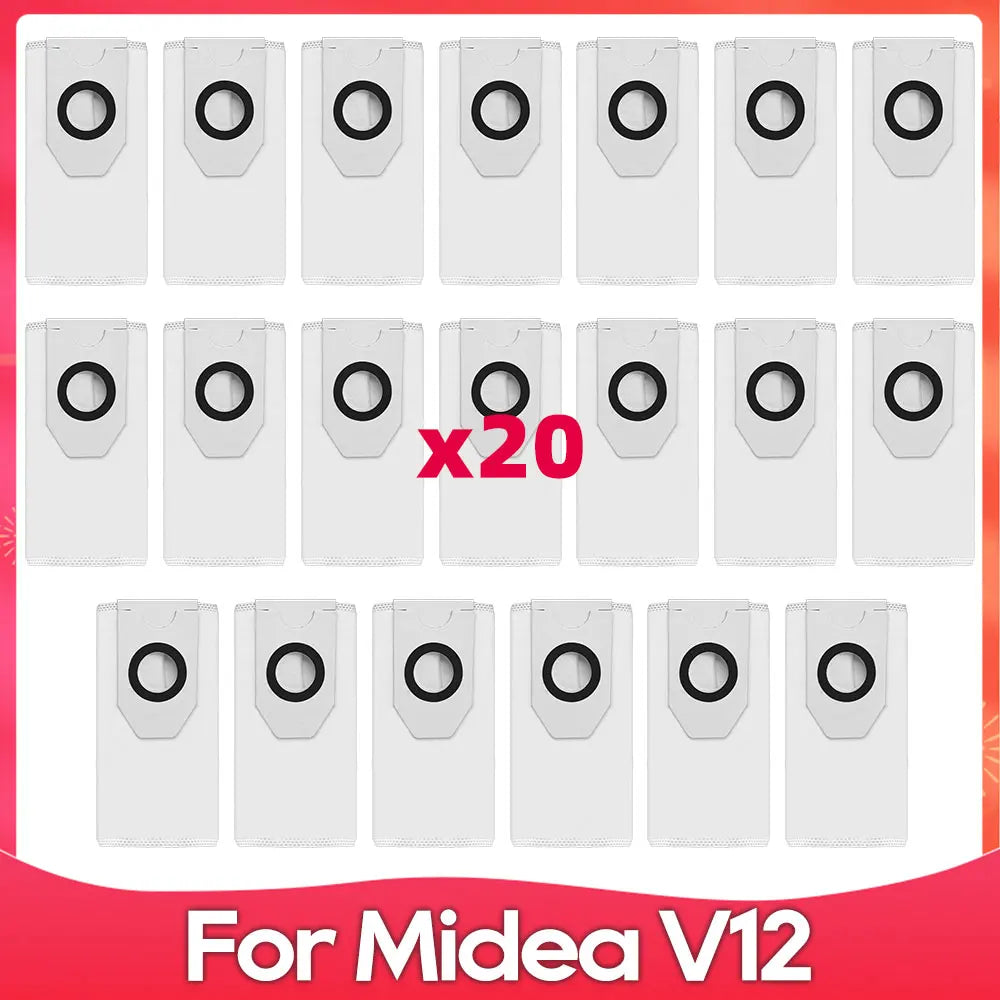 Compatible For ( Midea V12 / Eureka J12 Ultra ) Roller Side Brush Hepa Filter Mop Cloth Dust Bag Robot Vacuums Accessory Part