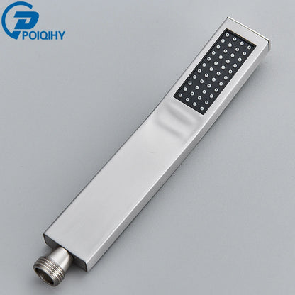 Brass Hand Held Shower Head Black Golden Handshower Head 100% Copper Head Faucet Accessory Single Function Shower Head