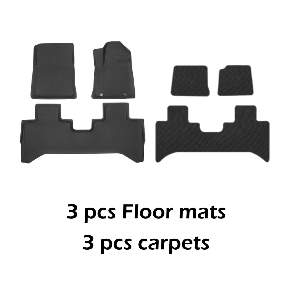 3D Floor Mats For BYD Shark 6 RHD 2024 2025 Floor Liners Waterproof Non-slip Floor Mat Protector Floor Carpets For AU