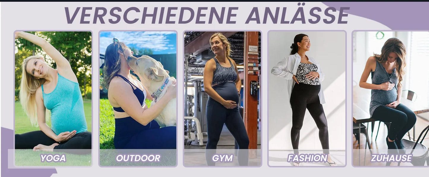 Maternity Leggings Spring, Summer and Autumn New Outer Wear Fashion Sports Yoga Shark Pants Special Belly Support Pregnant Women