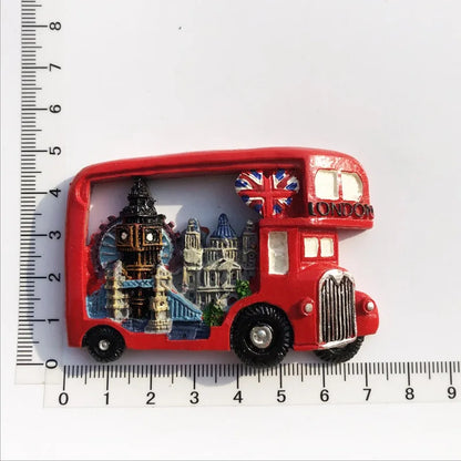 London UK 3D Fridge Magnets Tourism Souvenir Resin Refrigerator Magnets Sticker Collection Handicraft Gift Decoration Articles