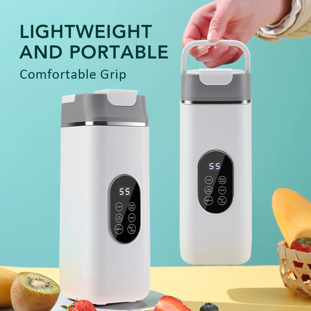 Portable Juicer Mini Electric Blender Multifunction Juice Maker Machine Fruit Mixers Extractors Smoothies Mixer 12 Blades