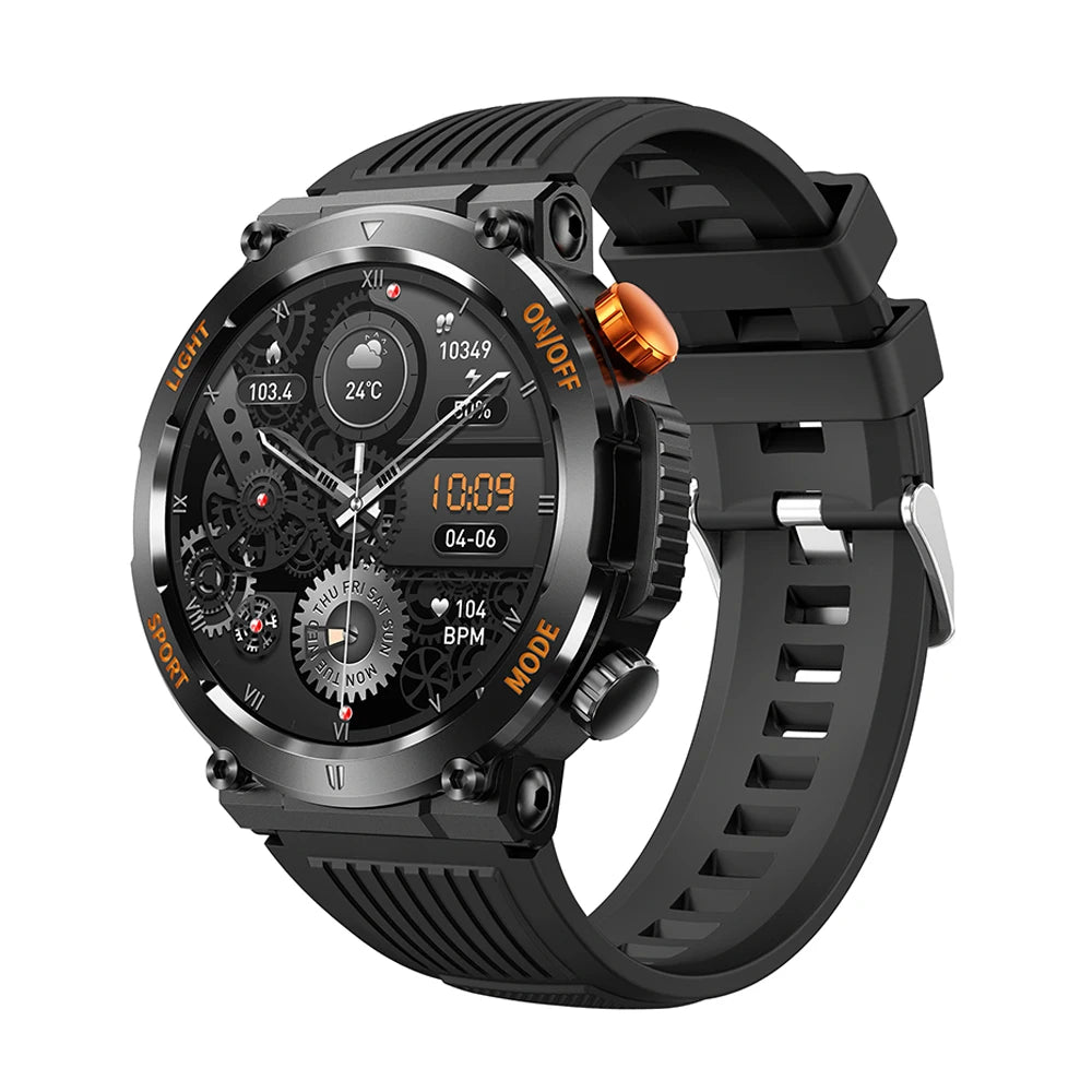 Smart Watch Men Bluetooth Call Health Monitor Sports Smart Watch IP67 Waterproof Outdoor Sports Watch 100+ Sports Modes