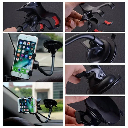 1PC Car Phone Holder Windshield Holder For Phone In Car Support Mobile Phone GPS Mount Desk Table Cell Mobile Phone Holder Stand