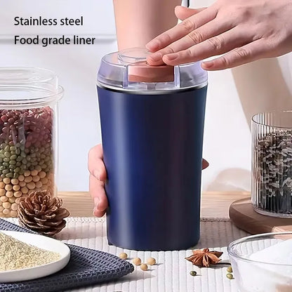 Coffee Bean Grinder Baby Food Maker Electric Kitchen Cereal Chopper New Gift 8 Blade Coffee Grinder Portable Washable Blender