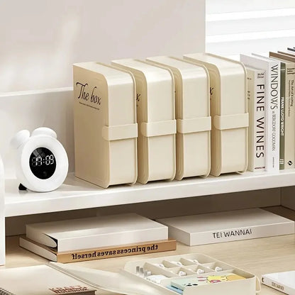 Desk Data Cable Storage Box Multi-Compartment Power Cord Organizer Desktop Cable Management Box for Phone Charger Plugs Jewelry