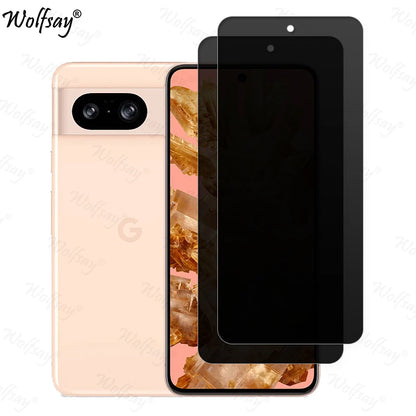 Anti-Spy Tempered Glass For Google Pixel 8 Privacy Screen Protector Google Pixel 8A 8 9 Pro XL Glass For Google Pixel 8 Glass