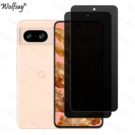 Anti-Spy Tempered Glass For Google Pixel 8 Privacy Screen Protector Google Pixel 8A 8 9 Pro XL Glass For Google Pixel 8 Glass